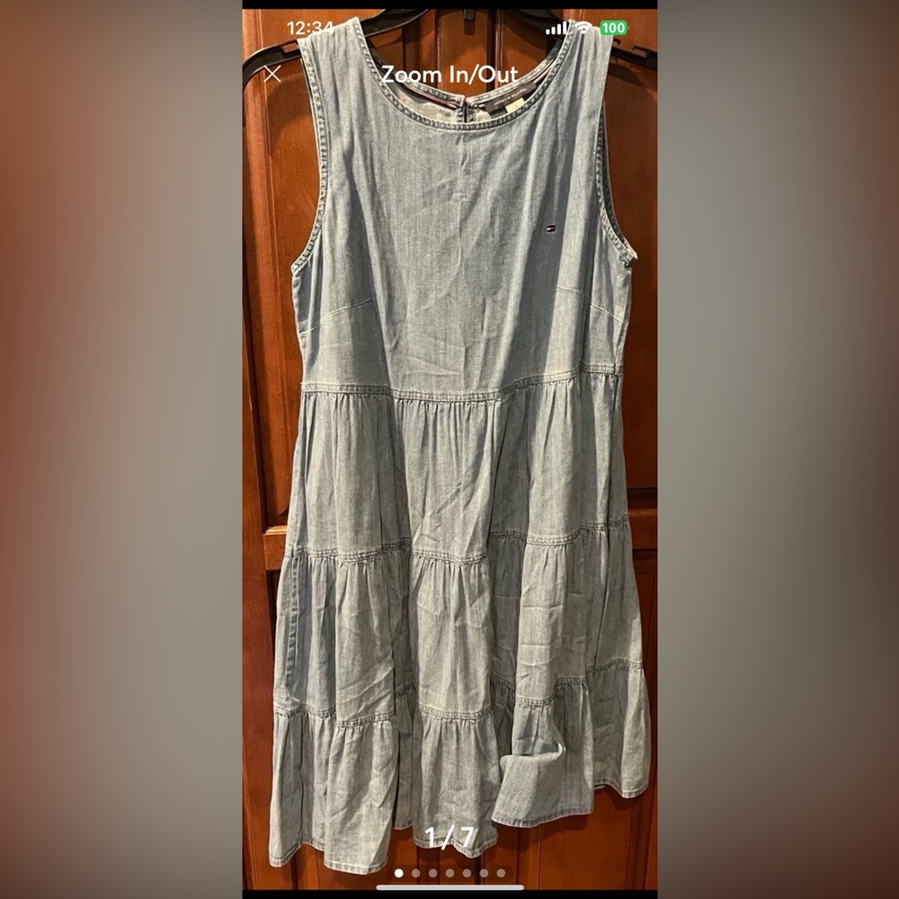 Tommy Hilfiger sleeveless casual babydoll size 2 dress. Scoop neck